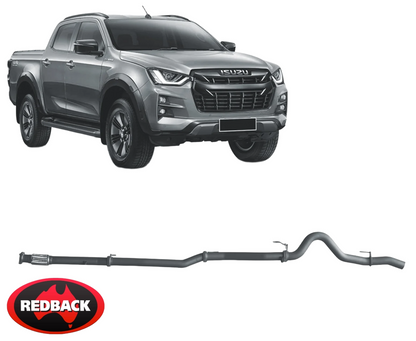 REDBACK EXTREME DUTY EXHAUST SYSTEM TO SUIT ISUZU D-MAX TFR TFS 4JJ3-TCX TURBO DIESEL 3.0L I4