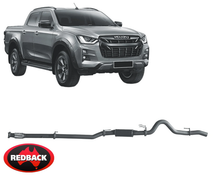 REDBACK EXTREME DUTY EXHAUST SYSTEM TO SUIT ISUZU D-MAX TFR TFS 4JJ3-TCX TURBO DIESEL 3.0L I4