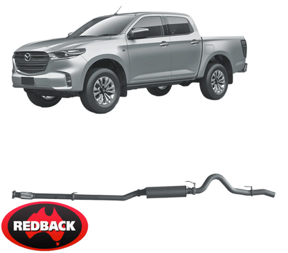 REDBACK EXTREME DUTY EXHAUST SYSTEM TO SUIT MAZDA BT-50 B30 TF 4JJ3-TCX TURBO DIESEL 3.0L I4
