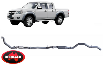 REDBACK EXTREME DUTY EXHAUST SYSTEM TO SUIT MAZDA BT-50 CD UN WEAT TURBO DIESEL 3.0L I4