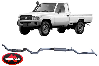 EXTREME DUTY EXHAUST SYSTEM FOR TOYOTA LANDCRUISER VDJ79R 1VD-FTV 4.5 V8 TO 10/16 SINGLE CAB