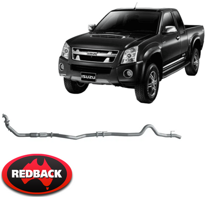 REDBACK EXTREME DUTY EXHAUST SYSTEM TO SUIT ISUZU D-MAX TFR TFS 4JJ1-TCX 4JJ1E4C-L 3.0 I4 TILL 06/12