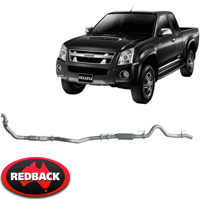REDBACK EXTREME DUTY EXHAUST SYSTEM TO SUIT ISUZU D-MAX TF TFR TFS 4JJ1-TC TURBO DIESEL 3.0L I4