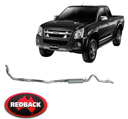 REDBACK EXTREME DUTY EXHAUST SYSTEM TO SUIT ISUZU D-MAX TFR TFS 4JJ1-TCX 4JJ1E4C-L 3.0 I4 TILL 06/12