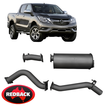 REDBACK EXTREME DUTY EXHAUST SYSTEM TO SUIT MAZDA BT-50 UP UR P5AT TURBO DIESEL 3.2L I5 FROM 07/2016