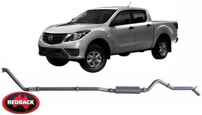REDBACK EXTREME DUTY EXHAUST SYSTEM TO SUIT MAZDA BT-50 UP UR P5AT TURBO DIESEL 3.2L I5 TILL 06/2016
