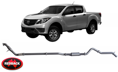 REDBACK EXTREME DUTY EXHAUST SYSTEM TO SUIT MAZDA BT-50 UP UR P5AT TURBO DIESEL 3.2L I5 TILL 06/2016