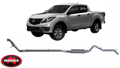 REDBACK EXTREME DUTY EXHAUST SYSTEM TO SUIT MAZDA BT-50 UP UR P5AT TURBO DIESEL 3.2L I5 TILL 06/2016