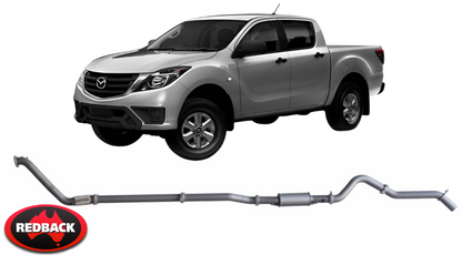 REDBACK EXTREME DUTY EXHAUST SYSTEM TO SUIT MAZDA BT-50 UP UR P5AT TURBO DIESEL 3.2L I5 TILL 06/2016
