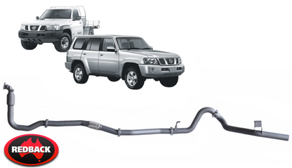 EXTREME DUTY EXHAUST SYSTEM W/ MUFFLER DELETE FOR NISSAN PATROL GR GU Y61 ZD30DDTI 3.0 I4 WAGON ONLY