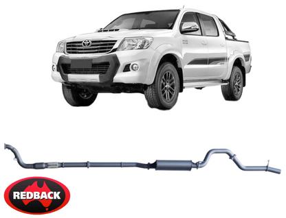 REDBACK EXTREME DUTY EXHAUST SYSTEM TO SUIT TOYOTA HILUX KUN16R KUN26R 1KD-FTV TURBO DIESEL 3.0L I4