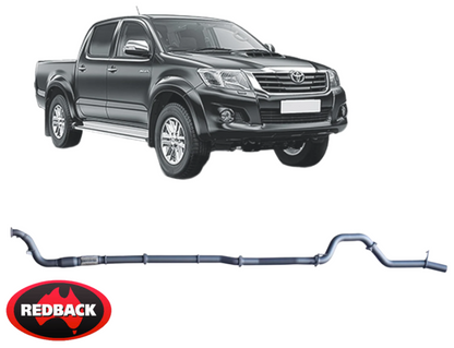 REDBACK EXTREME DUTY EXHAUST SYSTEM TO SUIT TOYOTA HILUX KUN16R KUN26R 1KD-FTV TURBO DIESEL 3.0L I4