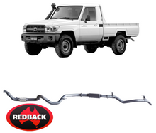 REDBACK EXTREME DUTY EXHAUST SYSTEM FOR TOYOTA LANDCRUISER VDJ79R 1VD-FTV 4.5 V8 TO 10/16 SINGLE CAB