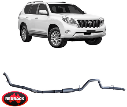 REDBACK EXTREME DUTY EXHAUST SYSTEM FOR TOYOTA PRADO KDJ120R KDJ125R KDJ150R KDJ155R 1KD-FTV 3.0L I4