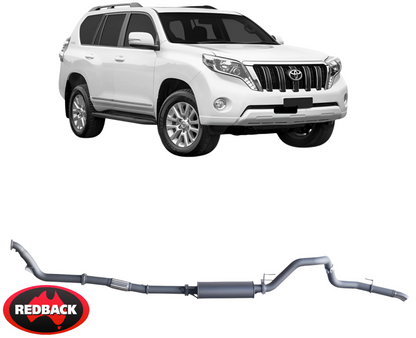REDBACK EXTREME DUTY EXHAUST SYSTEM FOR TOYOTA PRADO KDJ120R KDJ125R KDJ150R KDJ155R 1KD-FTV 3.0L I4