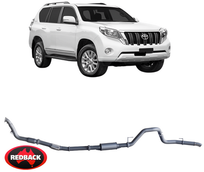 REDBACK EXTREME DUTY EXHAUST SYSTEM FOR TOYOTA PRADO KDJ120R KDJ125R KDJ150R KDJ155R 1KD-FTV 3.0L I4