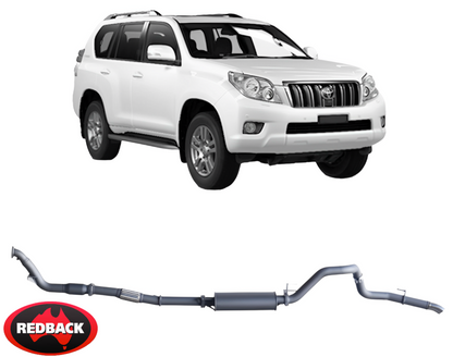 REDBACK EXTREME DUTY EXHAUST SYSTEM FOR TOYOTA PRADO KDJ120R KDJ125R KDJ150R KDJ155R 1KD-FTV 3.0L I4