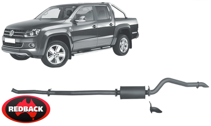 REDBACK EXTREME DUTY EXHAUST SYSTEM TO SUIT VOLKSWAGEN AMAROK S1B S6B S7A S7B CSHA CNEA 2.0L I4