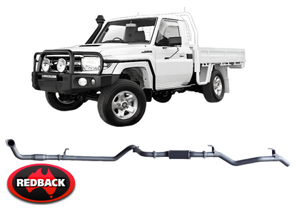 EXTREME DUTY EXHAUST SYSTEM FOR TOYOTA LANDCRUISER HDJ79R 1HD-FTE 4.2L I6 TO 01/2007 SINGLE CAB