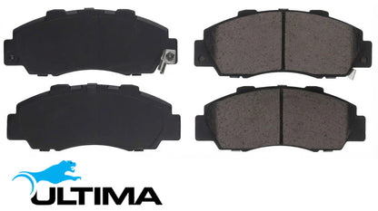 ULTIMA FRONT CERAMIC BRAKE PAD SET TO SUIT HONDA CIVIC EK B16B 1.6L I4