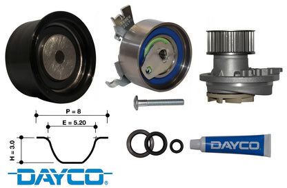 DAYCO TIMING BELT KIT TO SUIT HOLDEN C18SEL C20SEL X20XE X20XEV 1.8L 2.0L I4