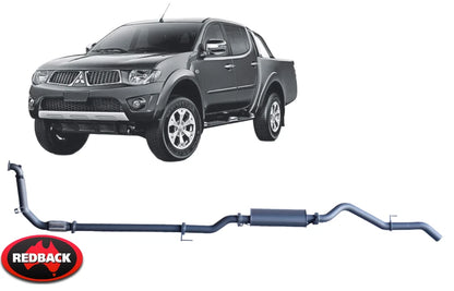 REDBACK EXTREME DUTY EXHAUST SYSTEM TO SUIT MITSUBISHI TRITON KB4T MN 4D56-HP 4D56T 2.5L I4 4WD ONLY