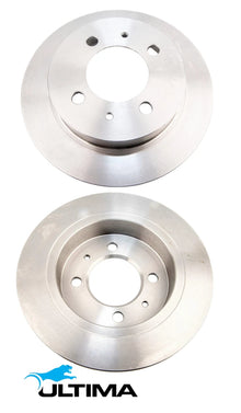 ULTIMA REAR SOLID DISC BRAKE ROTOR SET FOR NISSAN SENTRA N14 SR20DE 2.0L I4 CHASSIS FGAN14