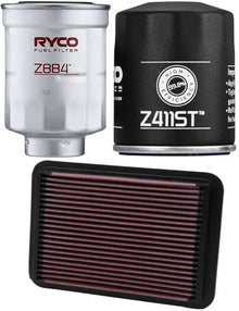 FILTER SERVICE KIT TO SUIT MITSUBISHI OUTLANDER ZJ ZK ZL 4N14 TURBO DIESEL 2.3L I4