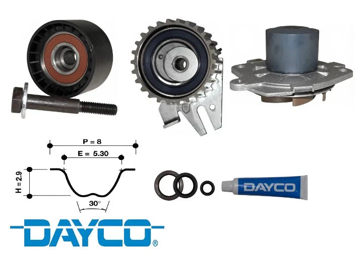 DAYCO TIMING BELT KIT TO SUIT HOLDEN ASTRA AH Z19DT TURBO DIESEL 1.9L I4