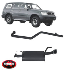 REDBACK PERF. EXHAUST SYSTEM FOR TOYOTA LANDCRUISER FZJ105R HZJ105R 1FZ-FE 1HZ 4.2 4.5 I6 WAGON ONLY
