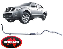 REDBACK EXTREME DUTY EXHAUST SYSTEM WITH RESONATOR TO SUIT NISSAN NAVARA D40 V9X 3.0L V6 UTE ONLY