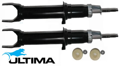 PAIR OF ULTIMA FRONT GAS SHOCK ABSORBERS TO SUIT FPV F6 TORNADO BF BARRA 270T 4.0L I6 FROM 07/2007