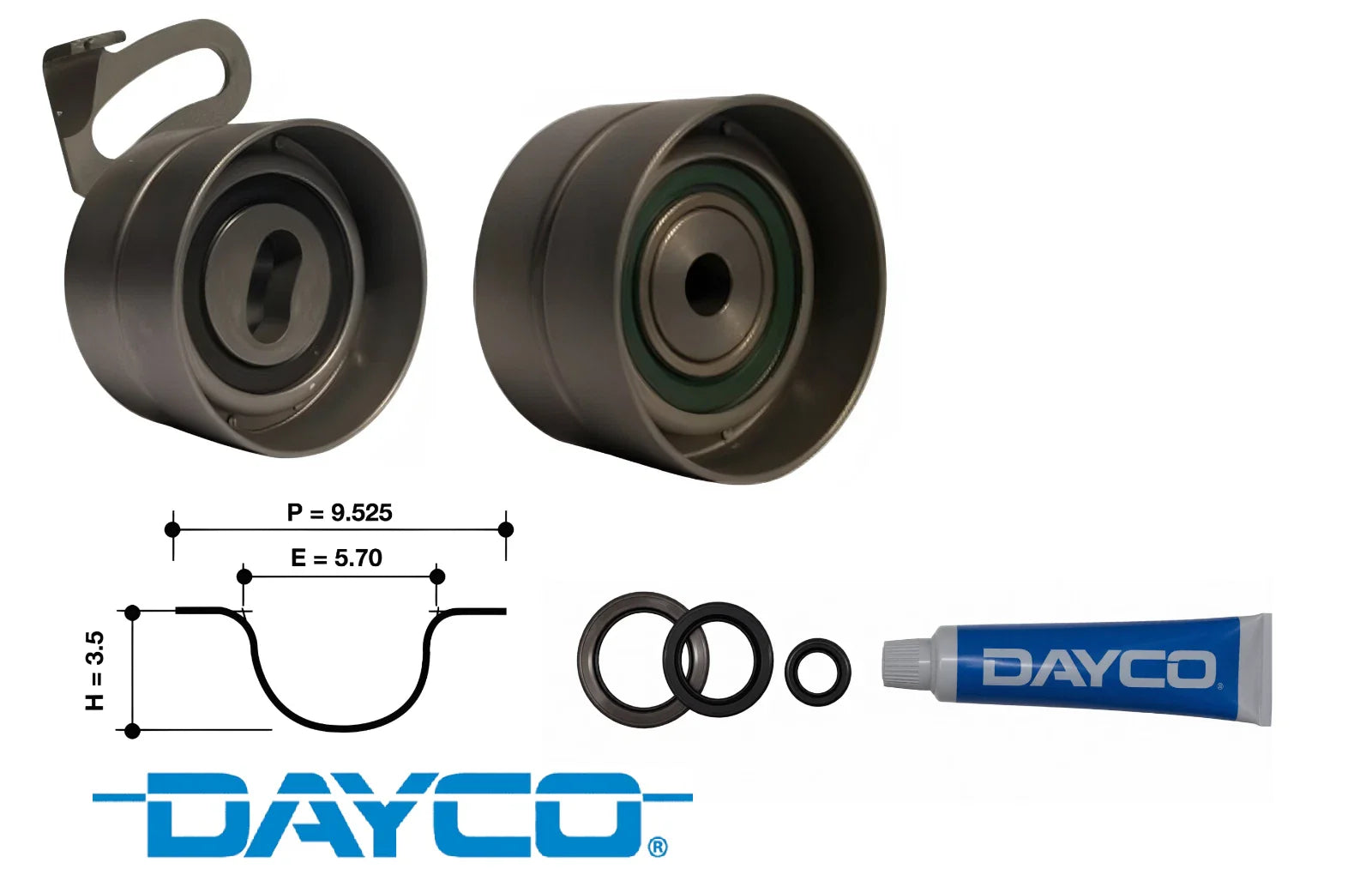 DAYCO TIMING BELT KIT TO SUIT NISSAN PATROL GU RD28ETI TURBO DIESEL 2.8L I6