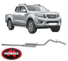 EXTREME DUTY EXHAUST SYSTEM W/ LARGE MUFFLER TO SUIT NISSAN NAVARA NP300 D23 YS23DDTT 2.3 I4 UTE CAB