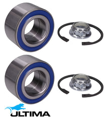 2 X ULTIMA FRONT WHEEL BEARING KIT TO SUIT VOLKSWAGEN GOLF MK.4 AQN 2.3L V5