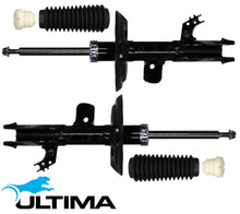 PAIR OF ULTIMA FRONT GAS SHOCK ABSORBERS FOR TOYOTA CAMRY ASV70R 2AR-FE 2.5L I4 80MM CLEVIS SPACING