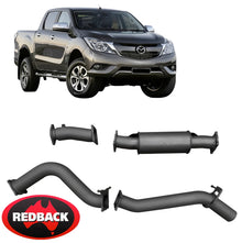 REDBACK EXTREME DUTY EXHAUST SYSTEM WITH RESONATOR TO SUIT MAZDA BT-50 UP UR P5AT 3.2L I5 FROM 07/16