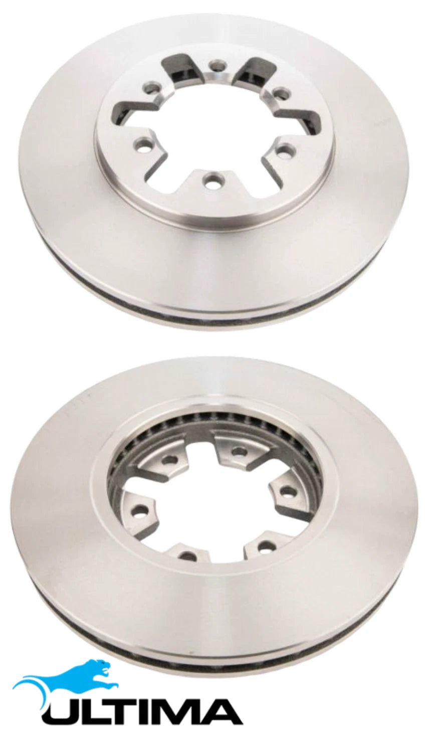 Engineering Rotor Disc FRONT VENTED DISC BRAKE ROTORS TO SUIT NISSAN NAVARA D22 KA24E KA24DE ...