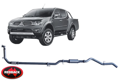 REDBACK EXTREME DUTY EXHAUST SYSTEM TO SUIT MITSUBISHI TRITON KB4T MN 4D56-HP 4D56T 2.5L I4 4WD ONLY