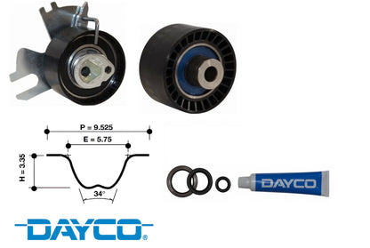 DAYCO TIMING BELT KIT TO SUIT FORD TXDB TXMA TURBO DIESEL 2.0L I4