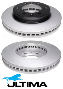 ULTIMA FRONT DISC BRAKE ROTOR SET TO SUIT FORD RANGER PY DD2S BF2S TWIN TURBO DIESEL 3.0L V6