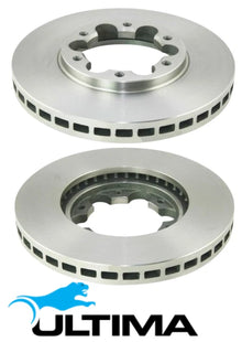 ULTIMA FRONT DISC BRAKE ROTOR SET TO SUIT NISSAN PATROL GU Y61 ZD30DDTI TURBO DIESEL 3.0L I4
