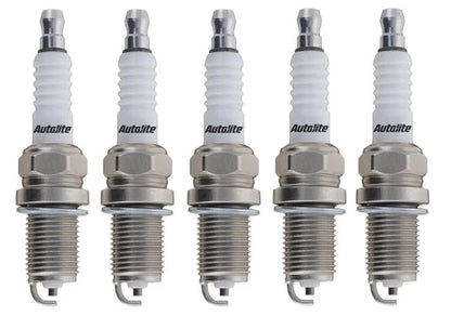 SET OF 5 AUTOLITE SPARK PLUGS TO SUIT VOLKSWAGEN TRANSPORTER T4 ACU 2.5L I5