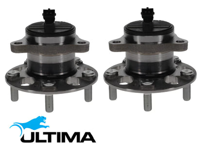 2 X ULTIMA REAR WHEEL HUB AND BEARING ASSEMBLY TO SUIT HYUNDAI VELOSTER JS G4FJ TURBO 1.6L I4