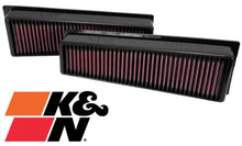 PAIR OF K&N REPLACEMENT AIR FILTERS TO SUIT BMW X SERIES X5 N63B44 TWIN TURBO 4.4L V8 TILL 09/2013