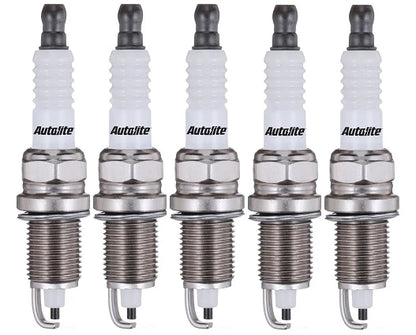 SET OF 5 AUTOLITE SPARK PLUGS TO SUIT VOLKSWAGEN TRANSPORTER T4 ACU 2.5L I5