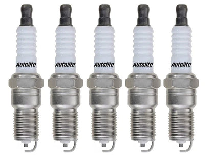 SET OF 5 AUTOLITE SPARK PLUGS TO SUIT VOLKSWAGEN TRANSPORTER T4 ACU 2.5L I5