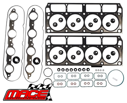 MACE VRS GASKET SET & HEAD BOLTS COMBO PACK TO SUIT HOLDEN CREWMAN VZ L76 6.0 V8