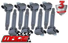 SET OF 8 STANDARD REPLACEMENT IGNITION COILS TO SUIT TOYOTA LANDCRUISER UZJ200R 2UZ-FE 4.7L V8