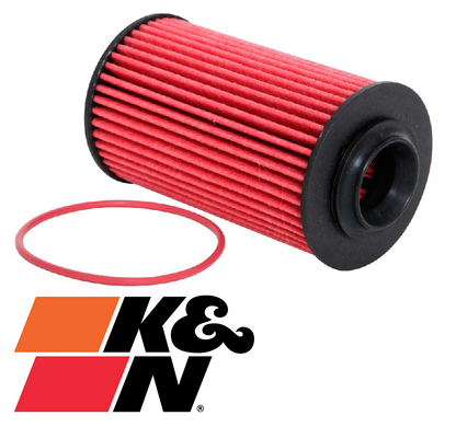 SET OF 3 K&N HIGH FLOW CARTRIDGE OIL FILTERS TO SUIT CHEVROLET CAMARO G5 SIDI LLT LFX 3.6L V6